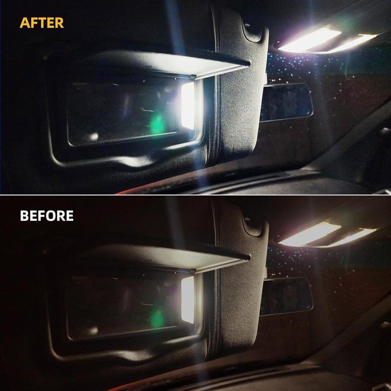 EASY EAGLE 11Pcs Car Interior Lights: Super Bright Bulbs for 2011 2012 2013 2014 2015 2016 2017 2018 2019 2020 Explorer 6000K White LED Lighting Package Kit Includes Light Accessories Install Tool - Image 5